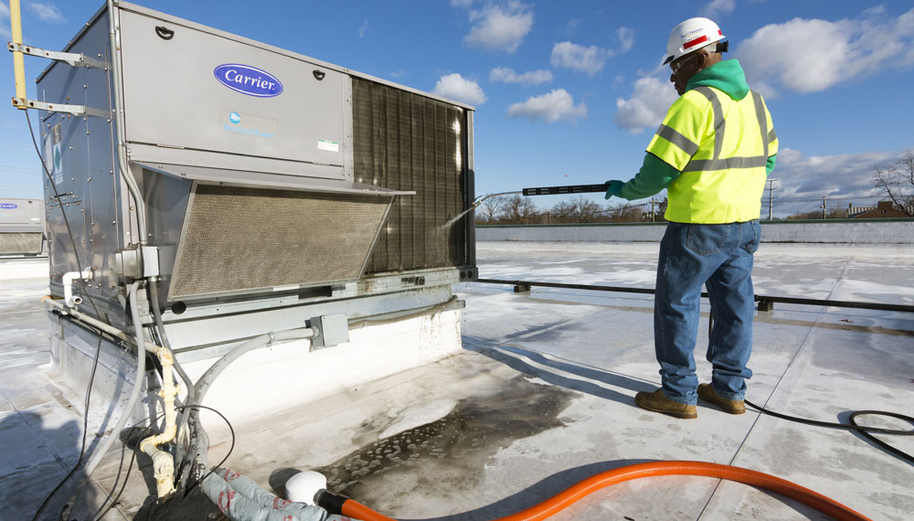 The Benefits of Pressure Washing Commercial Air Conditioning Units