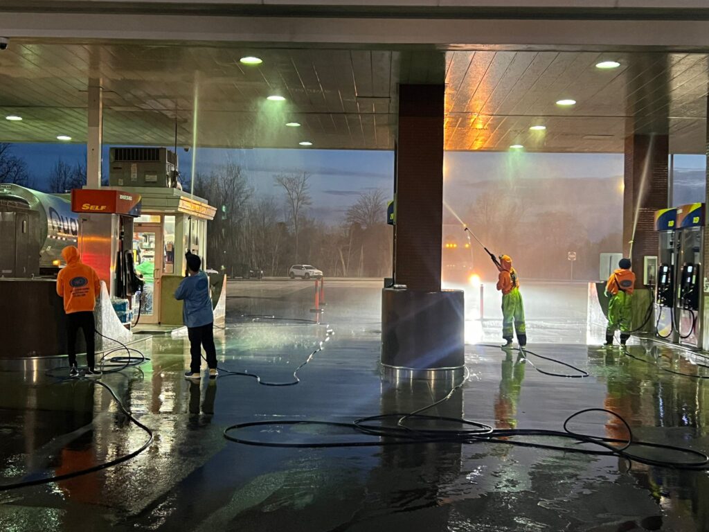 gas station pressure wash